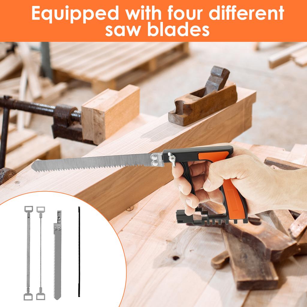 Multi Purpose Magic Handsaw Hacksaw Set for Woodworking DIY Sharp Durability Saw Blade Portable Hacksaw Tool Handmade/Household
