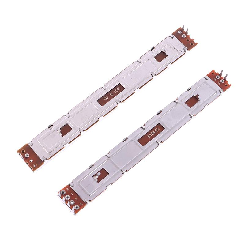 1pc 128mm Mixer Fader B10K Single And Dual Channel B103 Straight Sliding Potentiometer Total Length 12.8cm Stroke 100
