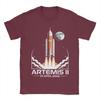 Artemis II Unisexned Moon Mission Space Logo T Shirt Hip Hop T Shirts  Cotton Plus Size XL Clothes Short Sleeves Casual Tops