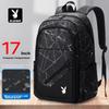 PLAYBOY Travel Backpack, Large Capacity Laptop Bag, Commuter Bag, Black