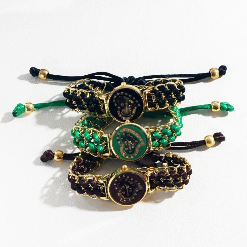 Reloj de Moda para Mujer Pulsera Versátil Pulsera Trenzada Reloj de Cuarzo para Mujer