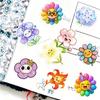 150Pcs/Set Smile Flowers Emoji Mini Diary Manual Stickers DIY Scrapbooks Album Decor Decals Stickers