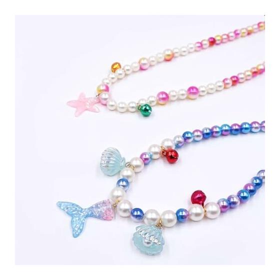SZSL Beads Craft Kit, Colorful, Soft Colors, Accessory Parts for Girls, Pendants, Necklaces, Bracelet, DIY Materials, Handmade, Storage Case