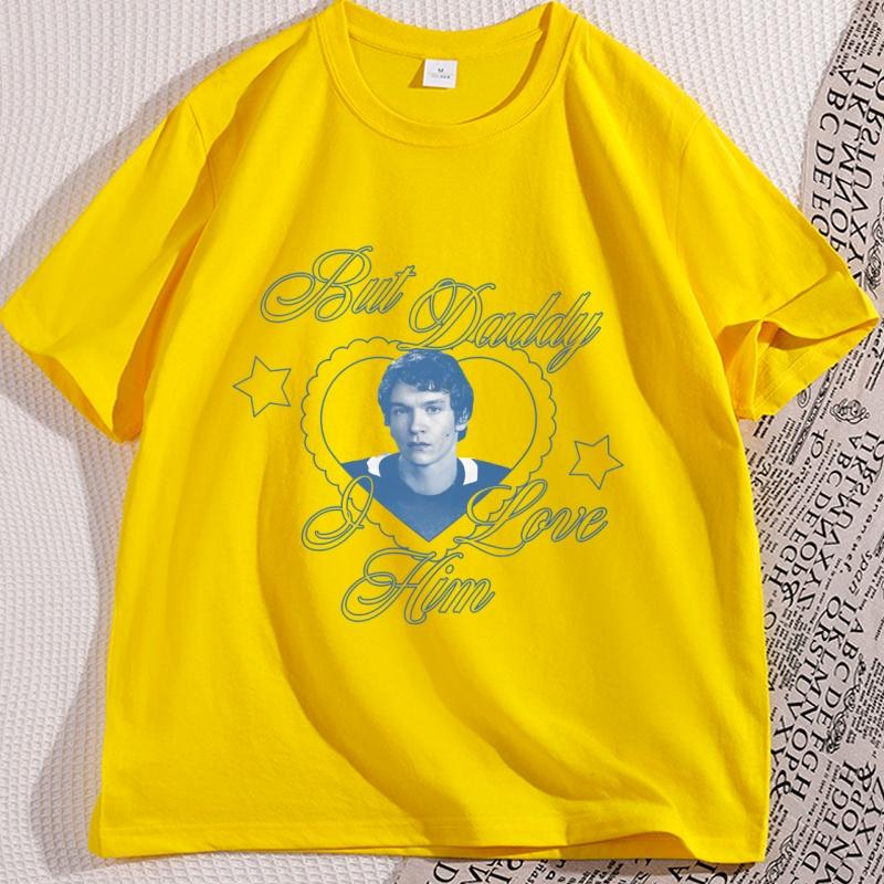 

But Daddy I Love Him T Shirt Casual Cotton Short Sleeve Round Neck Tshirt Unisex Women Clothes High Quality Printed Loose Tees 3XL