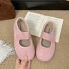 Queen Fan retro flat bottom inner height increase shallow mouth single shoes women's 2025 new autumn versatile soft sole Mary Jane shoes
