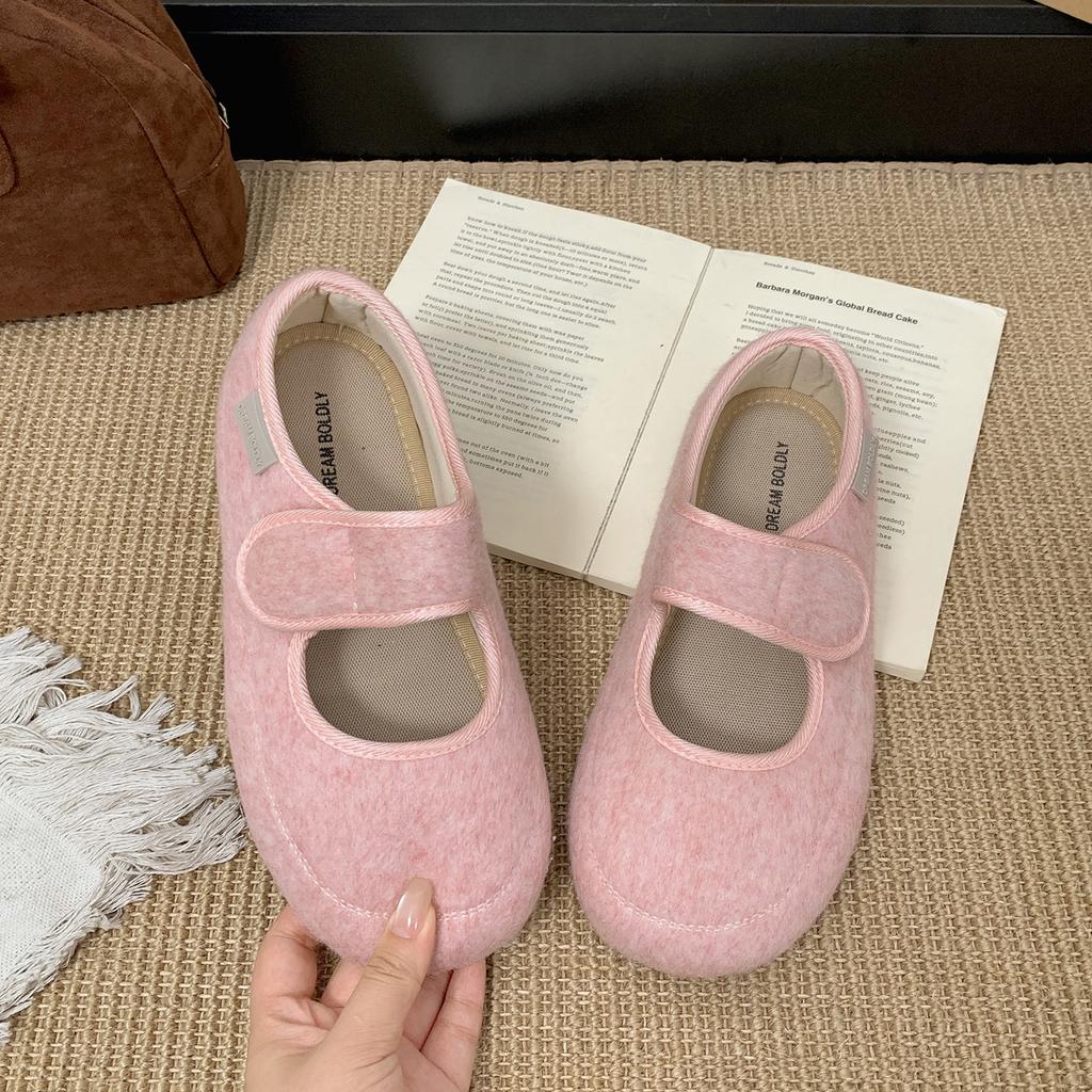 Queen Fan retro flat bottom inner height increase shallow mouth single shoes women's 2025 new autumn versatile soft sole Mary Jane shoes