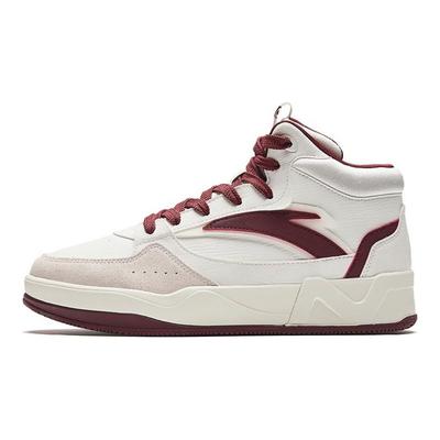 Comfortable Versatile Shock Absorbing Durable High-Top Sneakers Men Sneakers White Red 912348081-4