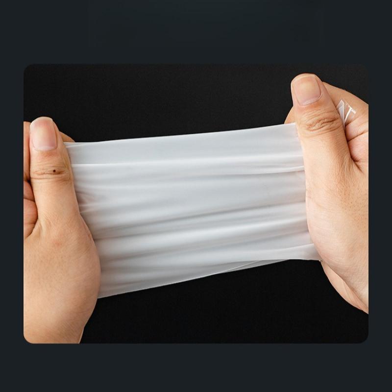 White Translucent Packaging Plastic Bag Remote Control Charger Dust Proof Film Sack Product Data Cable Storage CPE Frosted Self-adhesive Pouchs