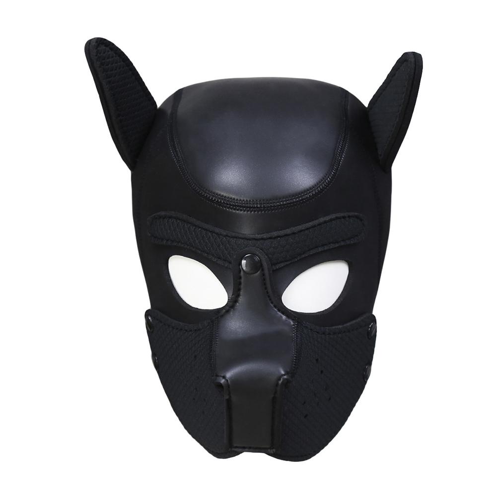 Dog Puppy Head Hood Mask Neopreme Full Face Snout Ears Head Mask