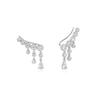 Ania Haie Silver Molten Cascade 925 Silver Bar Climber Earrings E074-09H
