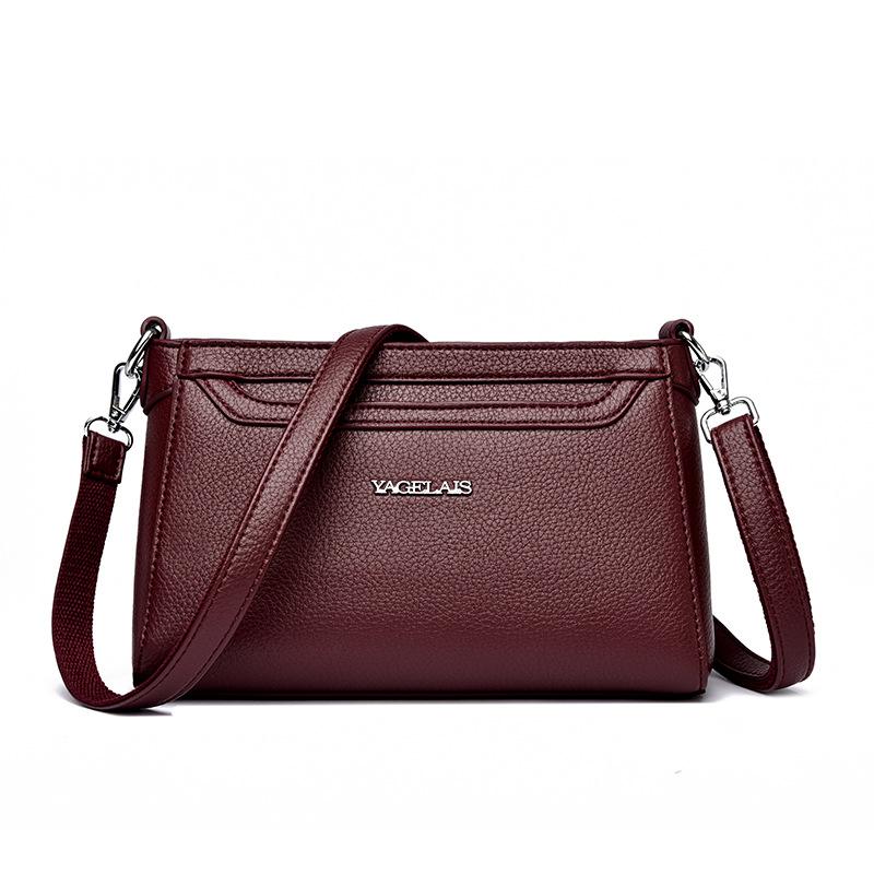 Codzienna i modna pozioma torba listonoszka o dużej pojemności na jedno ramię z wzorem liczi