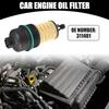 Partuto Oil Engine Filter Housing Cap Cover No. 311401 - Plastic, Black, with Oil Filter for Maserati Ghibli 2014-2019 - 1pc