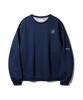 BAKKEN Happy Moment Washed Denim Sweatshirt Bk5978_Dark Blue Denim