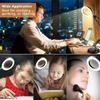 Foldable LED Desk Lamp with Magnifier for Makeup, Manicure, and Eyelash Extension