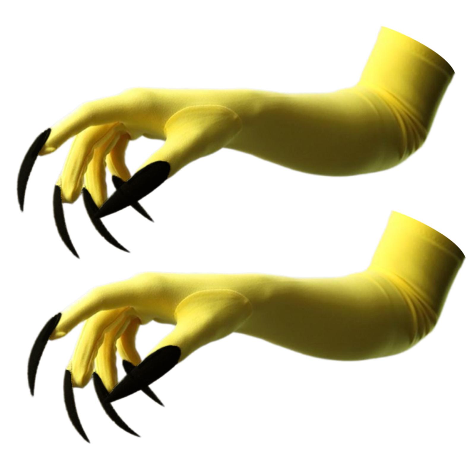 

Панк Рукавички з Довгими Нігтями Темна Серія Косплей Рукавички Еластичні та Дихаючі Для Хелловін Вечірок Костюмні Аксесуари 41