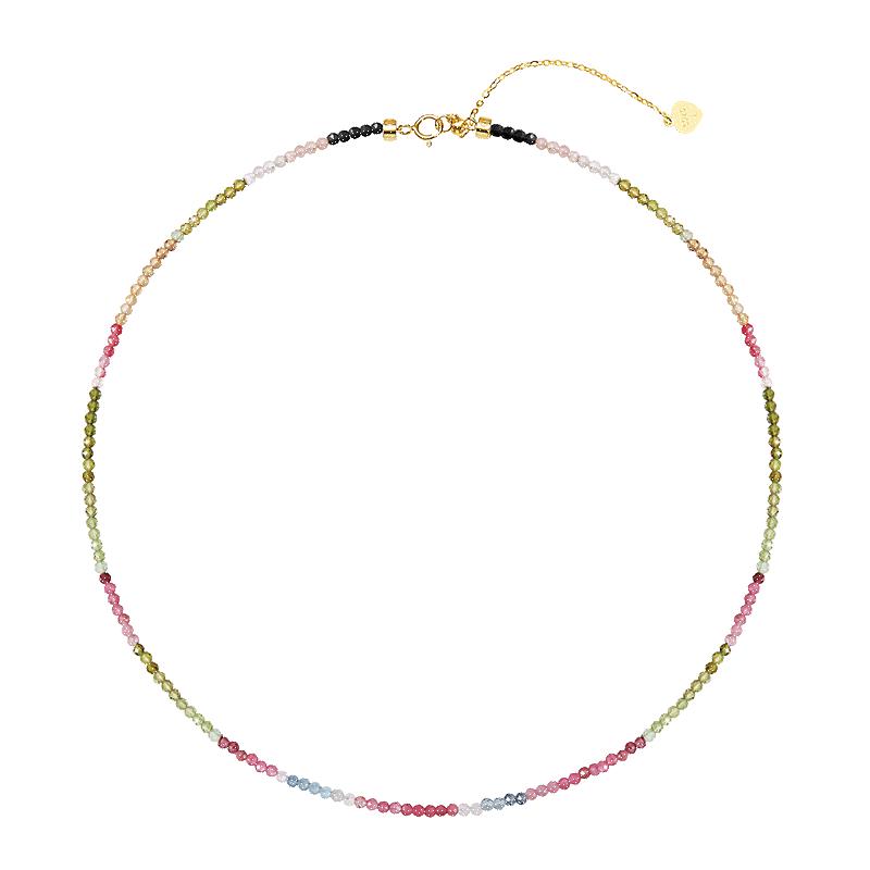 IL&CO Natural Tourmaline Beaded Necklace