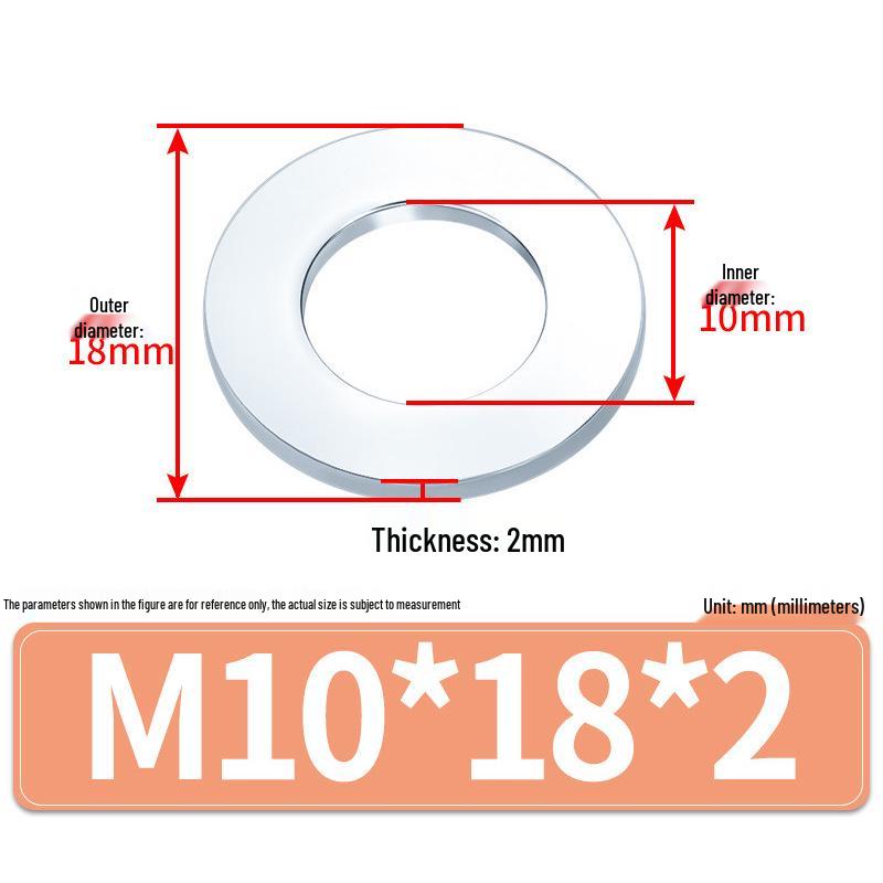 Extra Large Galvanized Metal Flat Washers - Sizes M1.6 to M14
