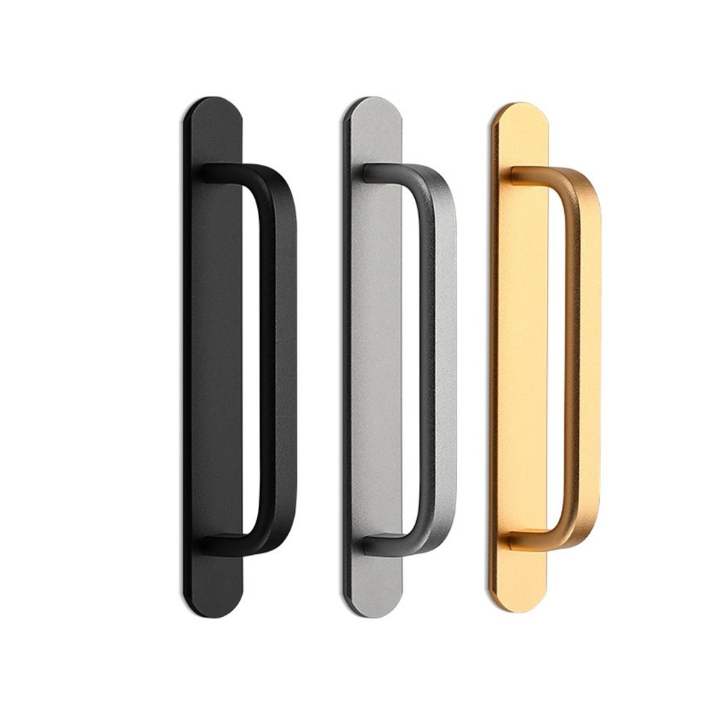Aluminium Alloy Door Handle Self-Adhesive Door Handlebar Fashion Door Knob Cupboard