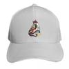 Antique Japanese Woodblock Print Cat With Flower Tattoos Baseball Cap Men Women Casual Summer Sport Sun Cap