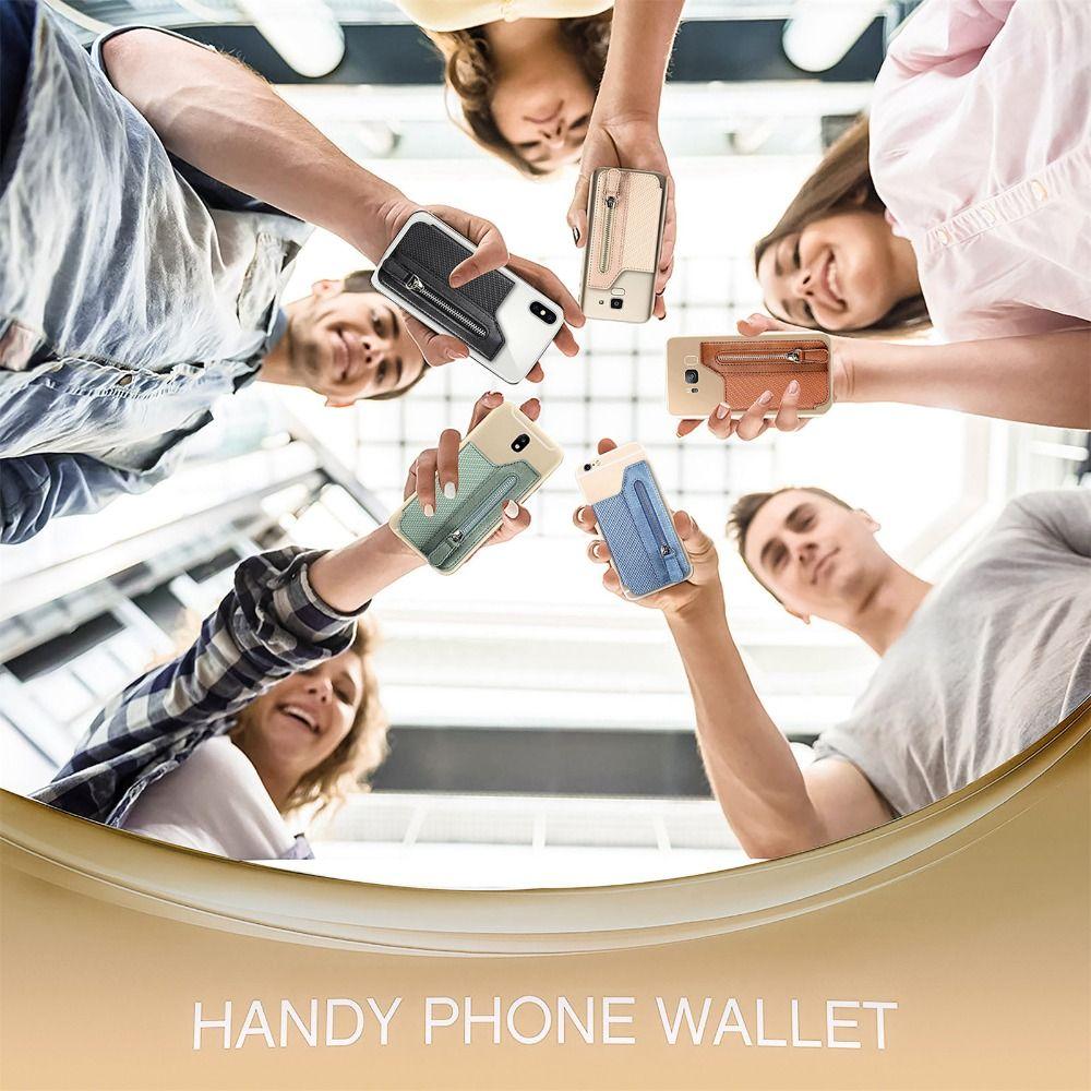 Card Sleeve Mobile Phone Card Bag Phone Wallet Stick Wallet Case Cell Phone Pouch Phone Card Holder