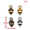 Acorn Charms Christmas Tree Pendants For Forest Nature Themed Jewelry