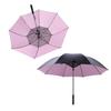 Sun and Rain Umbrella 90cm Length USB Interface Portable UV Sun Umbrella with 3000mah Cooling Fan