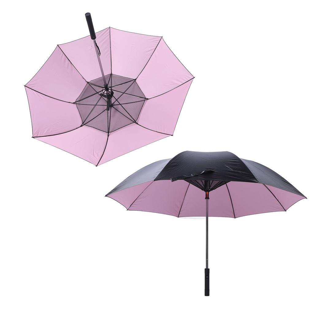 Sun and Rain Umbrella 90cm Length USB Interface Portable UV Sun Umbrella with 3000mah Cooling Fan