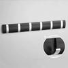 Wall-Mounted Folding Hook for Bathroom, Kitchen, Living Room, Wardrobe - 1 To 6 Row Hooks for Coats, Hats, and Clothes.
