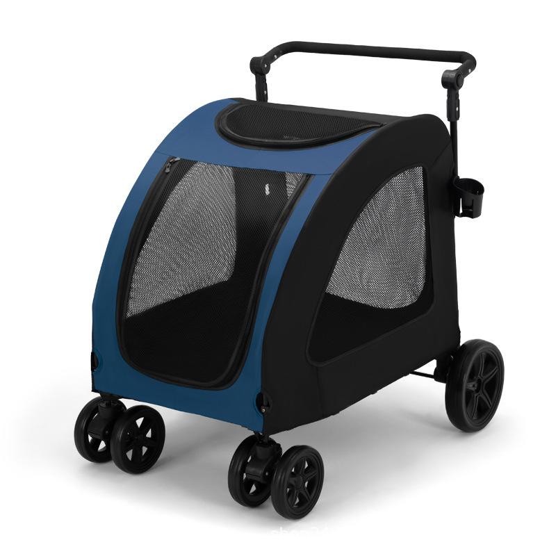 Multifunctional Pet Stroller for Medium and Large Dogs Outdoor Travel Large Portable Foldable Dog Stroller for Cross-border