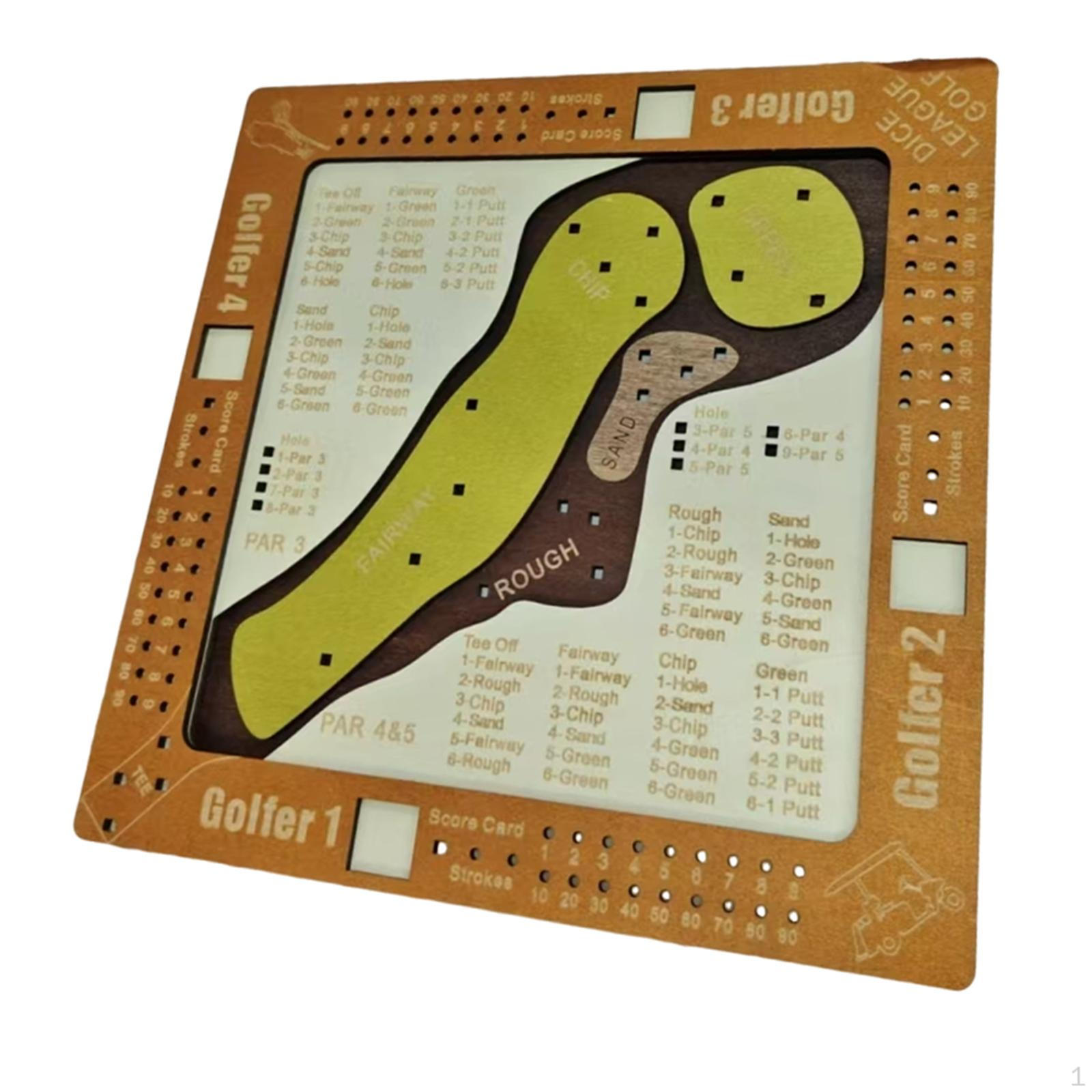 Golf Board Game Puzzle Games Wooden,Family Interactive,Development Educational Toy Tables for