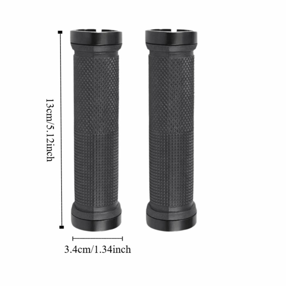 1 Pair Rubber Cycle Handle Grips Shock-Proof Bicycle Handlebar Grip  Foldable Urban Bicycles чёрный