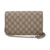 Gucci Dionysus Woc Chain Tiger Head Clasp Logo Red Lining Canvas Wallet Crossbody Shoulder Bag Women Bags Dark-Brown 401231-KHNSN-8698