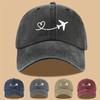 Cute Solid Color Washed Baseball Cap Adjustable Unisex Outdoor Sun Hat