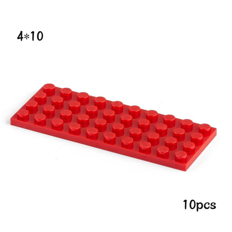 Non-Toxic 10Pcs Moc 3030 Plate 4X10 Brick Building Blocks Classic Parts Diy Building Block Compatible With Creative Construction Toys