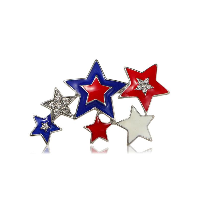 2025 neue Unabhängigkeitstag-Flaggen-Brosche, heiß verkaufende amerikanische Wahl-Korsage, Modetrend Bekleidungszubehör