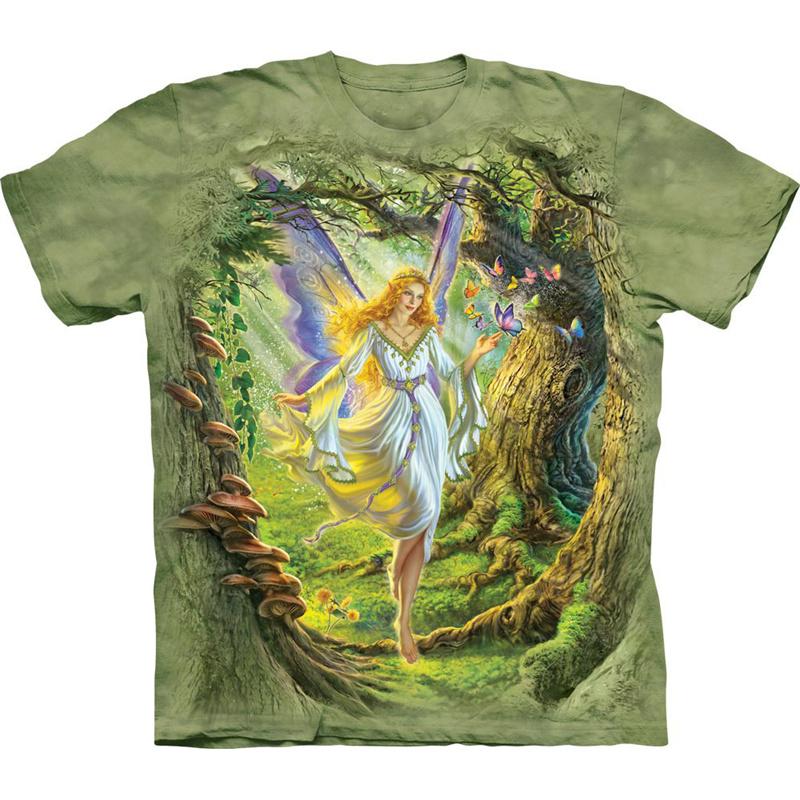 3D Printed Fairy T Shirt For Men Colorful Exquisite Pattern T-Shirts Casual Fashion Round Neck Oversized Tops Short Sleeve Tees