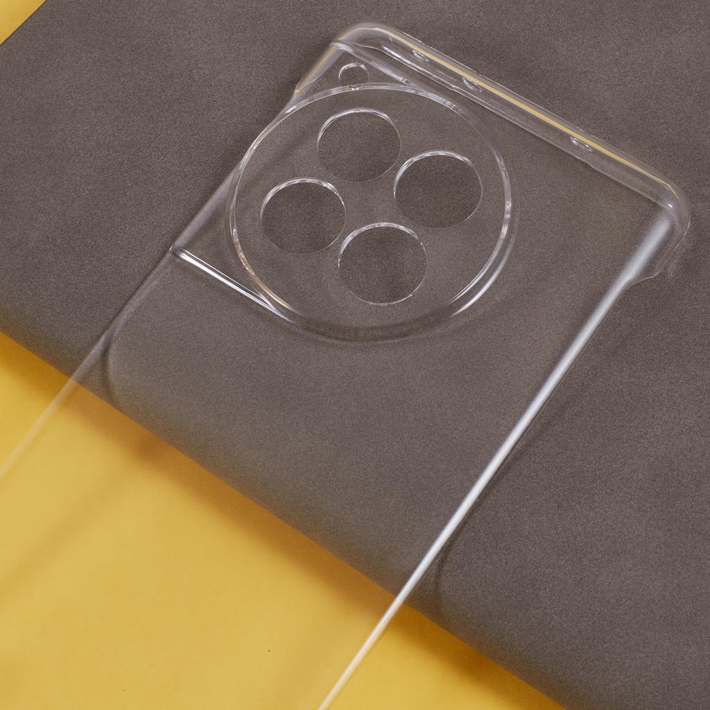 For OnePlus Ace 3 5G/12R 5G Frameless Case Transparent PC Phone Cover