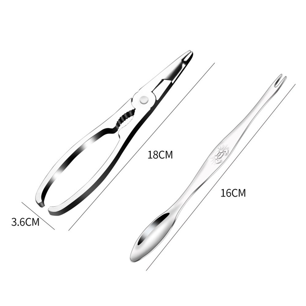 Clip Lobster Clamp Crab  Pliers Eating Seafood Tool  Set Crab Peeler Seafood Cracker Prawn Peeler