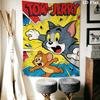 Tom and Jerry B Wall Hanging Printed Fabric Blanket Decorative Tapestries for Bedroom Living Room Home Decor