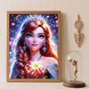 Diamond Painting 5D Round Diamond Full of Diamonds Diy Handmade Stickers, Princess Magical Glow Home Decoration Paintings
