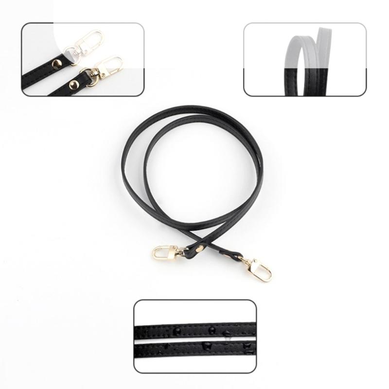 39/43palcová Crossbody taška Náhradní ramenní popruh Tašky Tenký popruh pro DIY Dámská peněženka Taška přes rameno PU popruh s přezkou