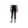 Jordan Dri-FIT Sport Solid Logo Print Spodnie Legginsy ze Sznurkiem Damskie Spodnie Czarne DQ4449-010