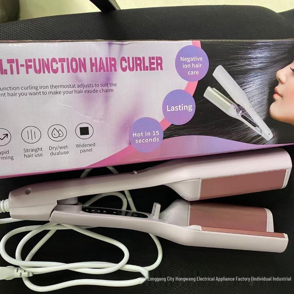 32mm Deep V French Curling Iron - Large/Small Curls & Waves Hair Crimper