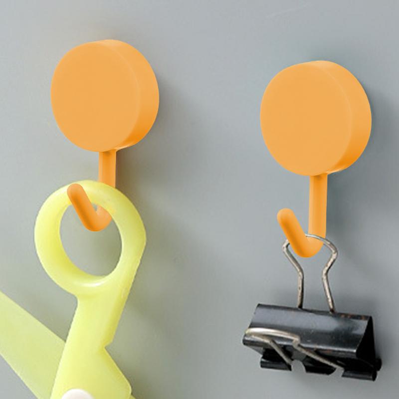 5pcs Self-adhesive Wall Mounted Hooks No Need To Drill Bathroom Door Kitchen Towel Hanger Hooks Home Storage Accessories