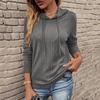 GMXIA Women's Fall Long Sleeve Hooded Drawstring Pullover Top