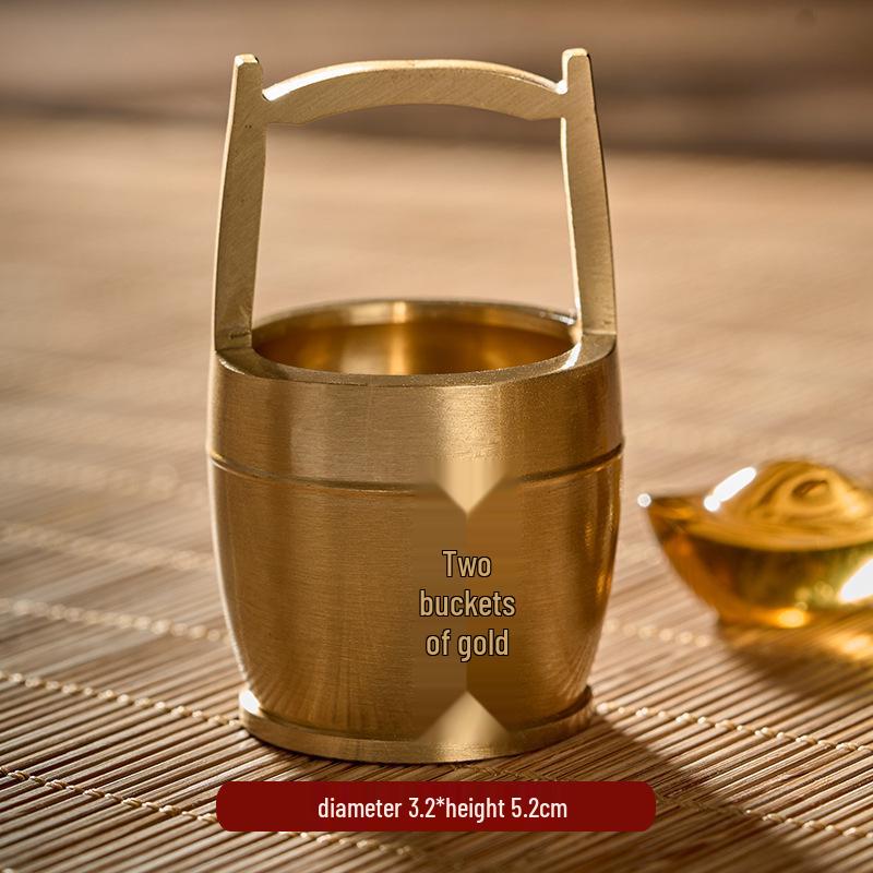 

Brass Treasure Basin with Gold Ingots: Feng Shui Curio for Wealth and Prosperity