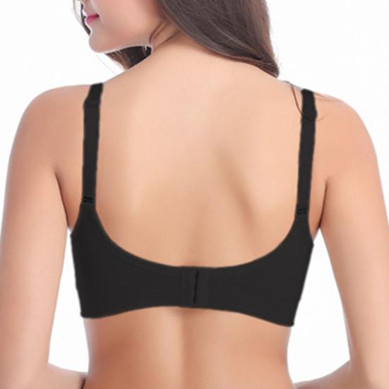 Reggiseno da donna con imbottiture pettorali rimovibili Senza cuciture Push-up Apertura frontale Reggiseno per allattamento No