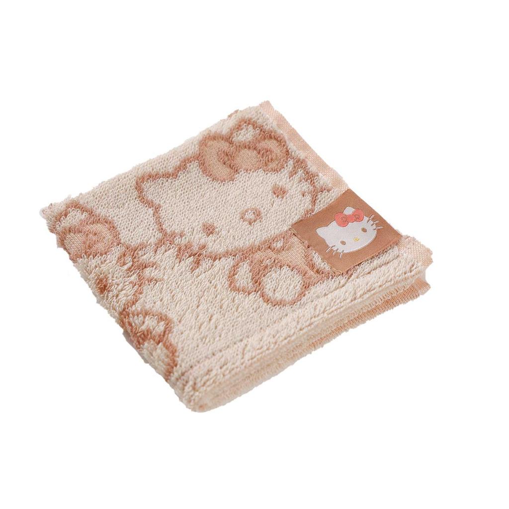 Marushin Mini Sanrio Hello Natural Antibacterial and Hand Birthday 3725008700 Towel, Kitty, Kitty, 100% Cotton, Deodorizing, Towel, Handkerchief,