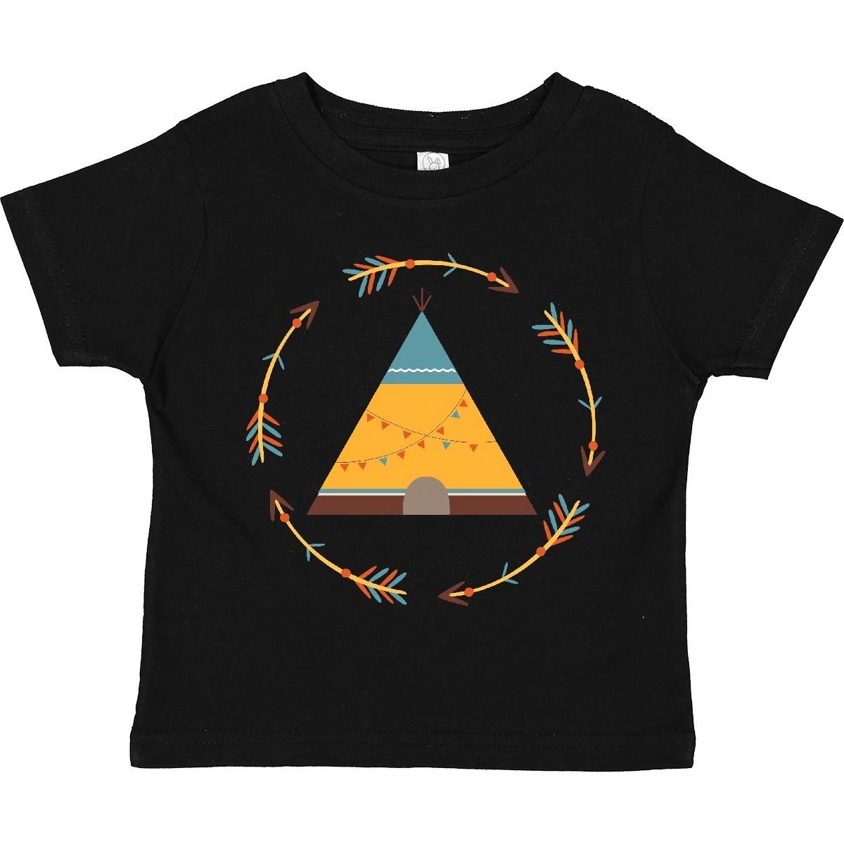 Inktastic Tribal Arrow Native Teepee Toddler T-Shirt Western Clothes Apparel Kid 120