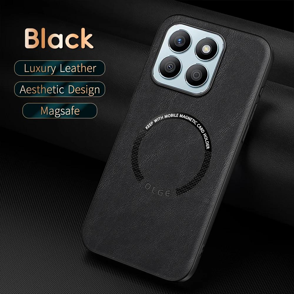 

Для Honor X8B Чехол для телефона из искусственной кожи с коровьим узором, с мелкими отверстиями, с магнитным кольцом, с мягкими краями, противоударный, против отпечатков пальцев For Honor X8B 5G